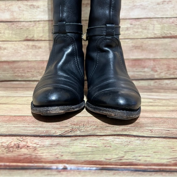 Frye Black Leather Dorado Boots - Picture 8 of 11
